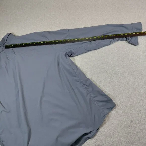 REI Co-op Shirt Men XXL Blue Sahara Tech Long Sleeve Vented Nylon Fishing Hiking - Picture 11 of 11